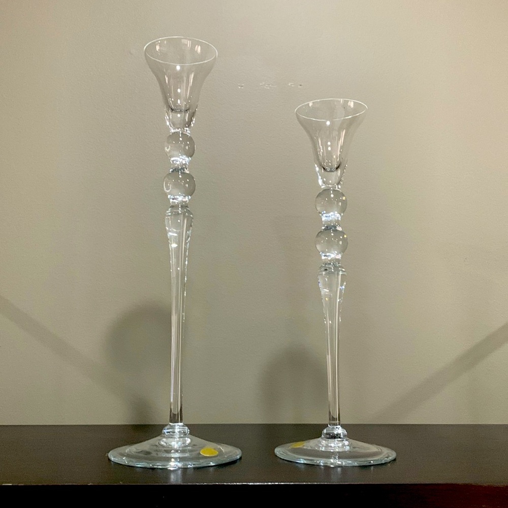 2 beautiful candle holders. Brand new condition.